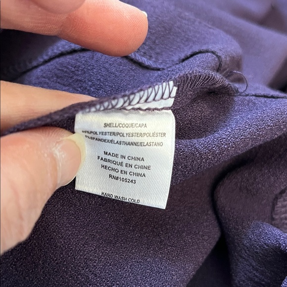 Bobeau Nordstrom Crepe Faux Wrap Skirt Dress Tulip -Size Small Purple Dolman - Picture 6 of 10